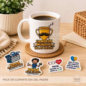 Pack cliparts dia del padre - kireidesign