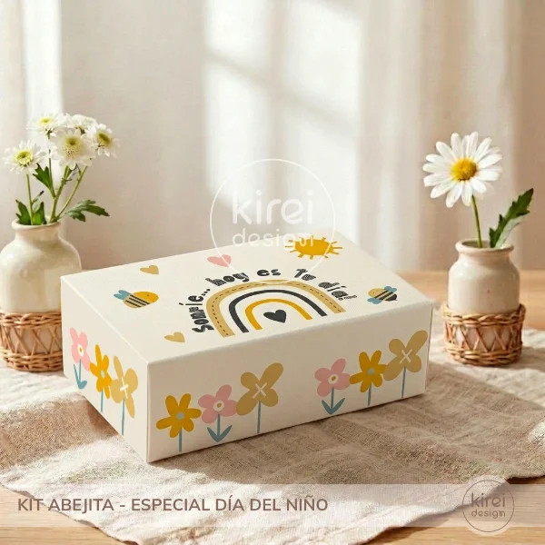 kit abejitas dia del niño_cajita_ Kireidesign