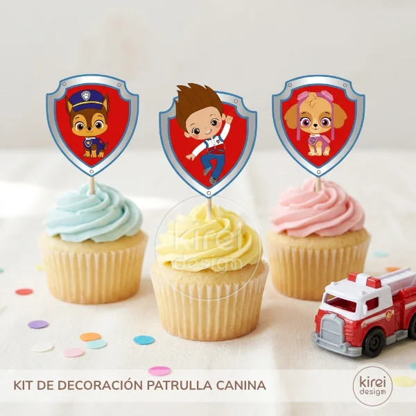 kit de decoracion patrulla canina_toppers_kireidesign_