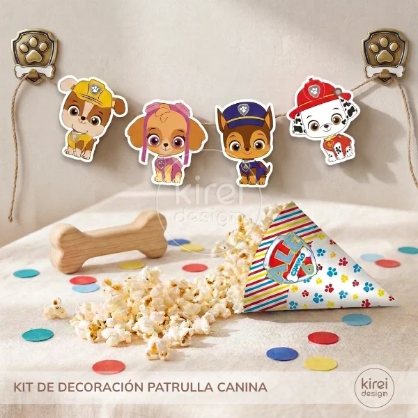kit decoracion patrulla canina_conos_kireidesign_ kit de decoracion patrulla canina_kireidesign