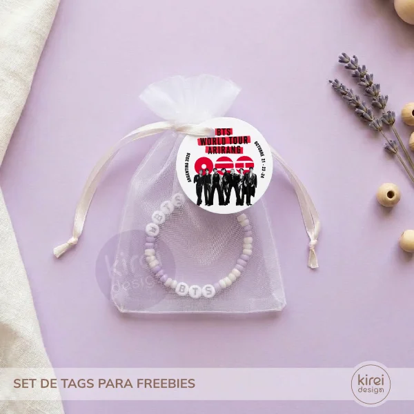 Set de Etiquetas y Tarjetas BTS para Freebies