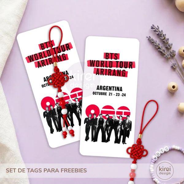 Set de Etiquetas y Tarjetas BTS para Freebies
