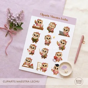 Cliparts Maestra Lechuza – Día del Maestro