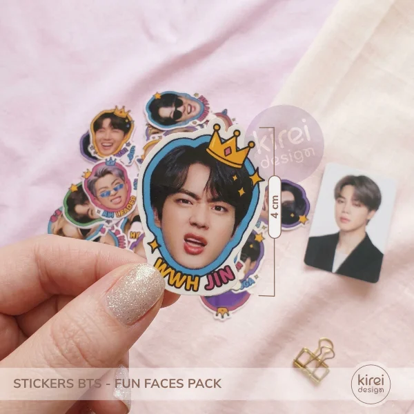 sticker bts_fun faces pack_04 sticker bts caritas graciosas, set imprimible listo para recortar