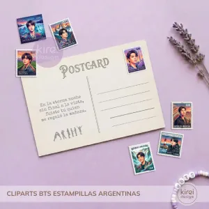 cliparts Estampillas BTS en Argentina