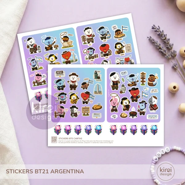 Stickers BT21 Argentina_Kireidesign3 Stickers-BT21-Argemtina