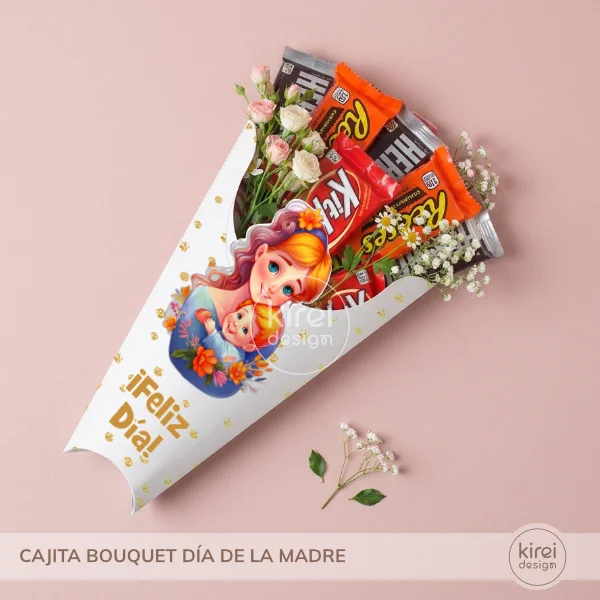 cajita bouquet dia de la madre_kireidesign_02 Cajitas Bouquet para el Día de la Madre